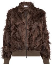 Brunello Cucinelli - Fil Coupé Bomber Jacket - Lyst