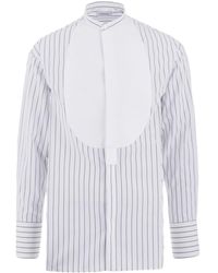 Ferragamo - Tuxedo Cotton Shirt - Lyst
