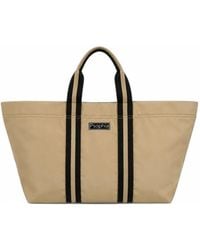Psophia - Logo-Patch Striped-Trim Tote Bag - Lyst
