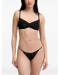 Zhilyova - Elain Lace-Trim Bra - Lyst