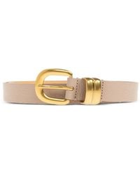 By Malene Birger - Zoilo Pebbled Leather Belt - Lyst