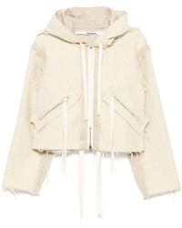 Midorikawa - Giacca Con Orlo Sfilacciato - Lyst