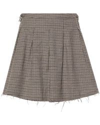 Our Legacy - Object Checked Mini Skirt - Lyst