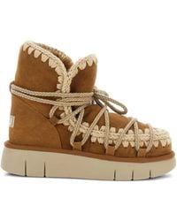 Mou - Botas con detalle de ganchillo - Lyst
