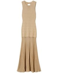Twinset - Long Knit Dress With Lurex - Lyst