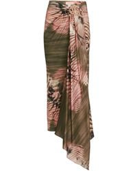 Silvia Tcherassi - Jupe Mi-Longue Adrika À Design Asymétrique - Lyst