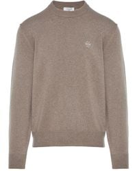 Jacob Cohen - Embroidered-Logo Crew-Neck Sweater - Lyst