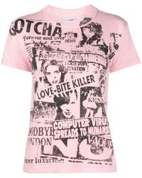 VAQUERA - Newsprint Cotton T-shirt - Lyst