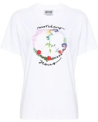 Moschino Jeans - T-shirt à logo en relief - Lyst