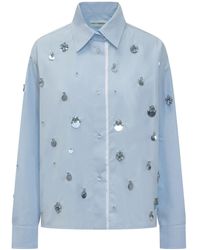 Des Phemmes - Crystal-Embellished Shirt - Lyst