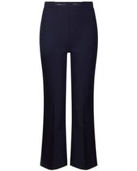 Elisabetta Franchi - Horsebit-Detail Flared Trousers - Lyst