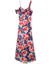 Patrizia Pepe - Floral-print Maxi Dress - Lyst