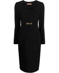Twinset - Robe Mi-Longue À Design Sans Manches - Lyst
