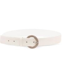 Orciani - Riem Met Ronde Gesp En Textuur - Lyst