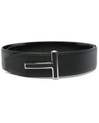 Tom Ford - T-Buckle Leather Belt - Lyst