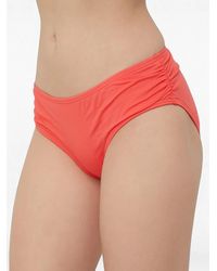 MICHAEL Michael Kors - Ruched Bikini Bottoms - Lyst