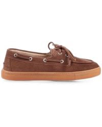 COPENHAGEN - Suede Boat Shoes - Lyst