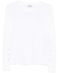Herno - Pullover Mit Raglanärmeln Und Druckknöpfen - Lyst