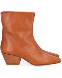 forte_forte - Pointed-Toe Ankle Boots - Lyst