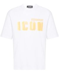 DSquared² - Icon-Print Cotton T-Shirt - Lyst