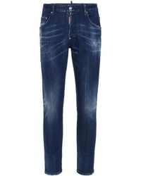 DSquared² - Slim Cut Jeans With Whiskering Effect - Lyst