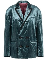 DSquared² - Stripe 80S Velour Double-Breasted Blazer - Lyst