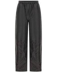 Antonelli - Elasticated-Waist Leather Trousers - Lyst