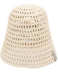 Peserico - Bead-embellishment Interwoven Hat - Lyst