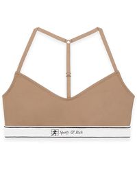 Sporty & Rich - Runner Script Sports Bralette - Lyst