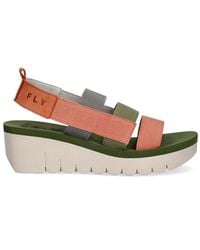 Fly London - Multi-Strap Wedge Sandals - Lyst