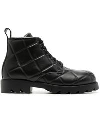 Bottega Veneta - Ankle length leather boots - Lyst