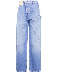 JW Anderson - Jeans Met Borduurwerk - Lyst