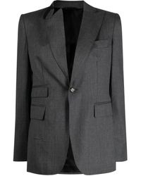 Marina Yee - Blazer Met Enkele Rij Knopen - Lyst