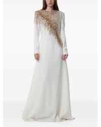 Dina Melwani - Crystal-Embellished Maxi Gown - Lyst