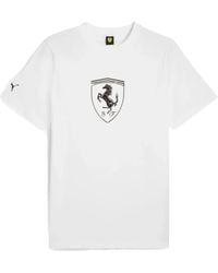 PUMA - X Ferrari Race Shield-print Cotton T-shirt - Lyst
