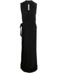 Rick Owens - Abito Da Sera Smanicato Con Scollo A V - Lyst
