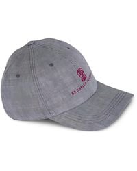 Brunello Cucinelli - Linen Baseball Cap - Lyst