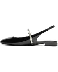 Stuart Weitzman - Slingback Ballerina's Verfraaid Met Kristallen - Lyst