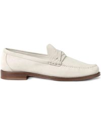 Brunello Cucinelli - Strap-Detail Suede Loafers - Lyst