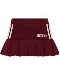 MISBHV - Pleated Stripe Mini Skirt - Lyst