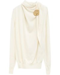 Jil Sander - Draped Sweater - Lyst