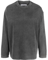 Acne Studios - Faded-effect Cotton Sweatshirt - Lyst