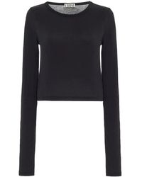 ÉTERNE - Crew-Neck Long-Sleeved Top - Lyst