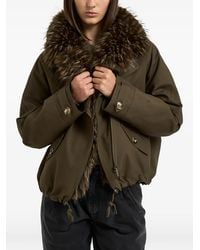 Valentini - Faux-Fur Trim Hooded Jacket - Lyst