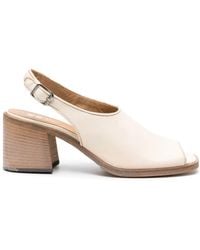 Moma - Square-Toe Slingback Sandals - Lyst