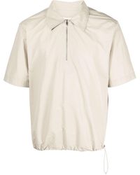 Nanushka - Half-zip Short-sleeve Polo Shirt - Lyst