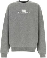 Balenciaga - Cotton Sweather With Logo - Lyst
