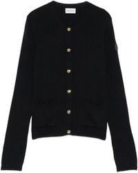 Moncler - Ribbed-Knit Button-Up Cardigan - Lyst