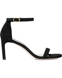 Stuart Weitzman - Nunakeda Sandalen Mit Geradem Knöchelriemen 80Mm - Lyst