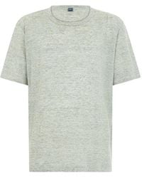 Fedeli - Striped Linen T-Shirt - Lyst
